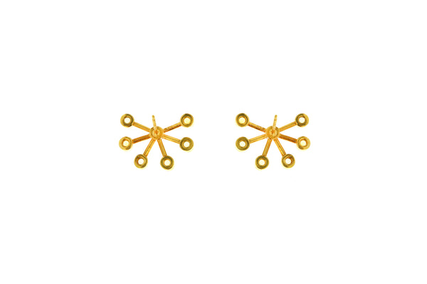 Freesia Earrings in Yellow Gold