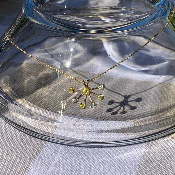 Freesia Necklace in Yellow Gold