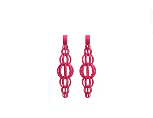 Interlocking Earrings and Ring_pink