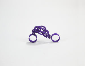 Interlocking Earrings and Ring_purple
